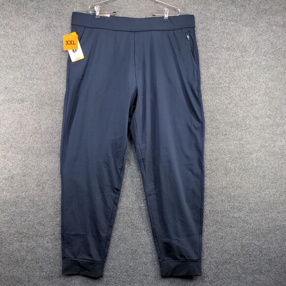 32 Degrees Heat Men's Jogger Pants Blue XXL Drawstring Waist Activewear W/Tags - Picture 2 of 14